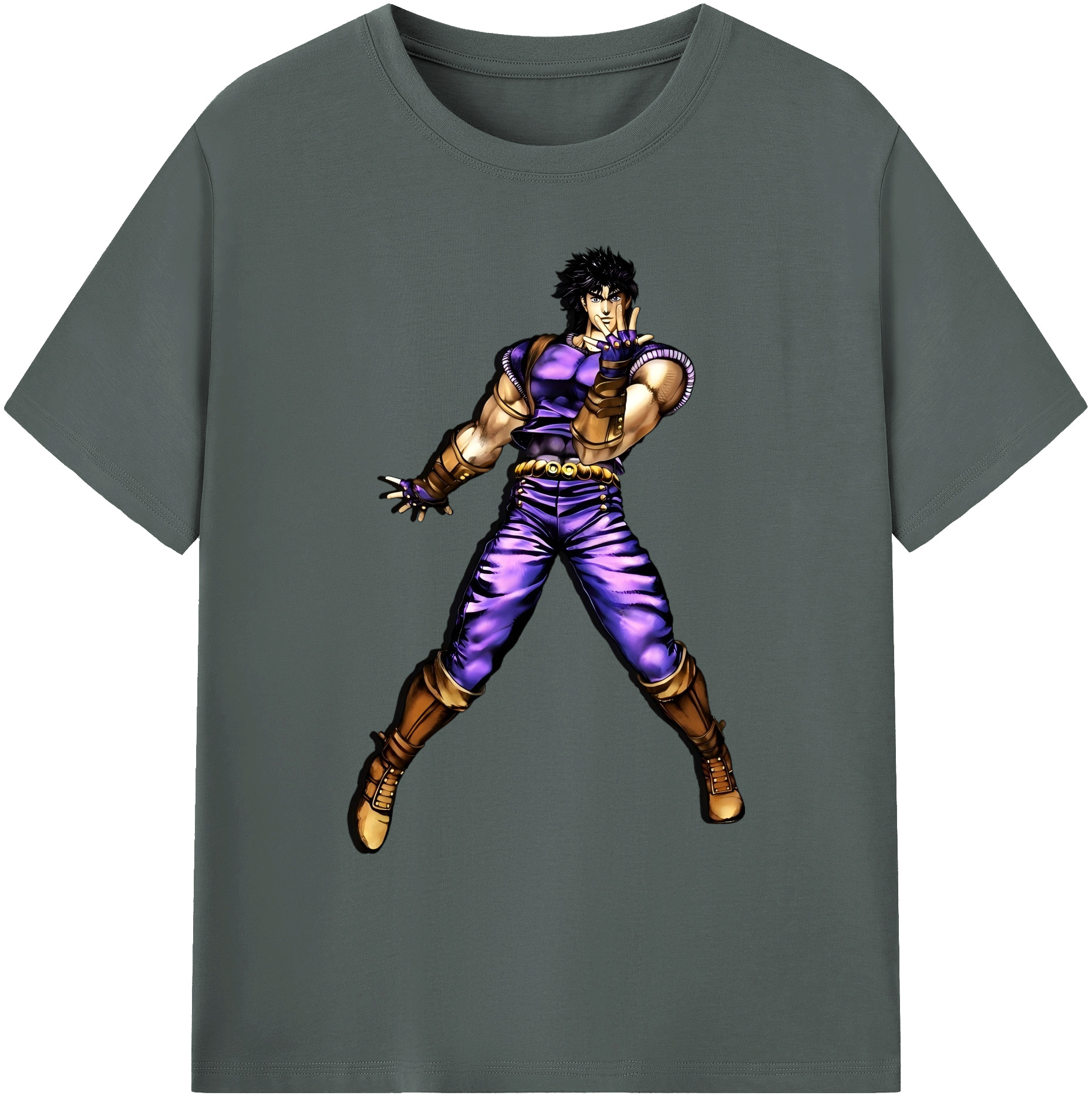 （画像用） ジョジョの奇妙な冒険 /ジョナサン?ジョースター JoJo's Bizarre Adventure Jonathan Joestar 綿100％ メンズ半袖Tシャツ｜肌触りやわらか＆通気性